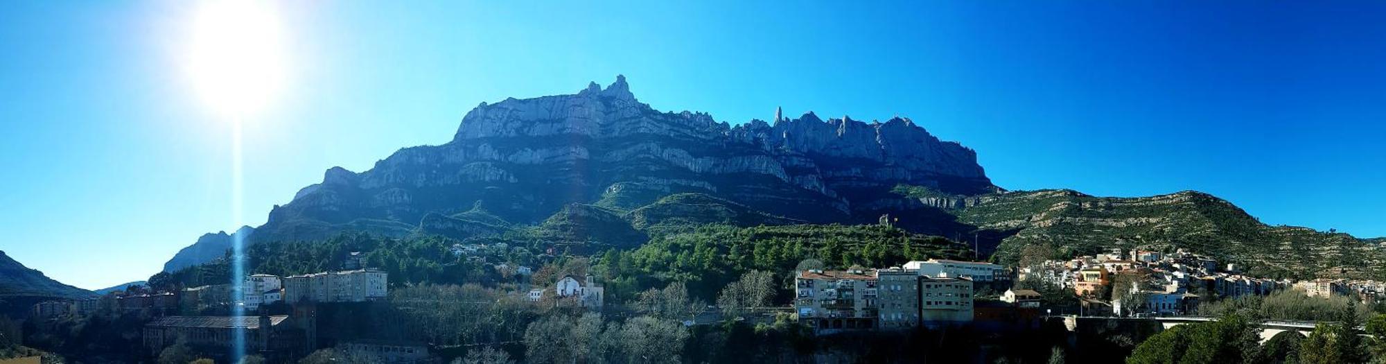 Piso Con Desayuno Incluido Y Vistas A La Montana. Apartment Monistrol de Montserrat Bagian luar foto